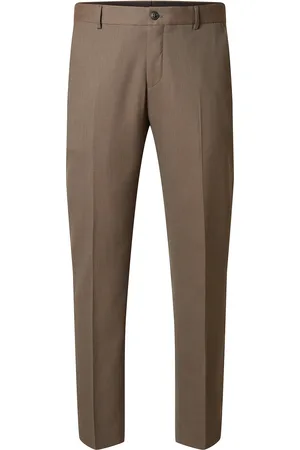 SELECTED Slhslim-Neil Trs Noos Bottoms Trousers Formal Brown