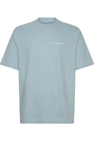 Abercrombie & Fitch Anf Mens Graphics Tops T-Kortærmet Skjorte Blue