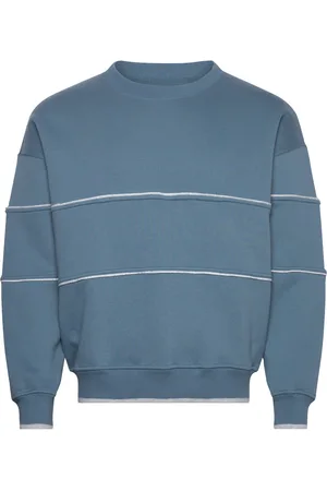 Abercrombie & Fitch Anf Mens Sweatshirts Tops Sweatshirts & Hoodies Sweatshirts Blue