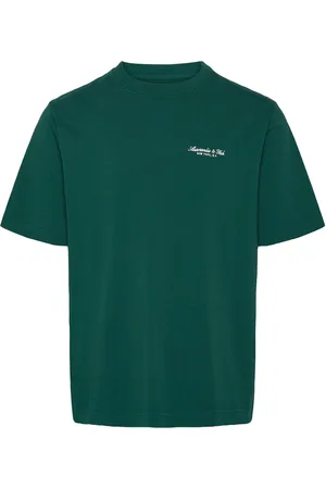 Abercrombie & Fitch Anf Mens Graphics Tops T-Kortærmet Skjorte Green