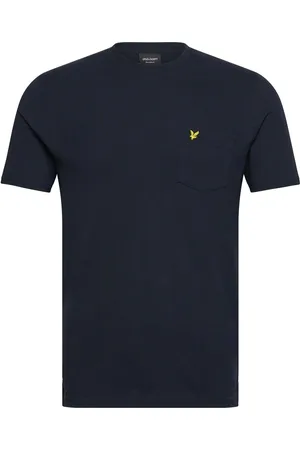 Lyle & Scott Plain Pique Pocket T-Shirt Tops T-Kortærmet Skjorte Navy