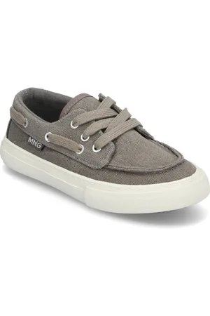 MANGO Nautical Lace-Up Shoes Low-top Sneakers Grey