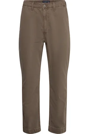 Abercrombie & Fitch Anf Mens Jeans Bottoms Jeans Regular Brown