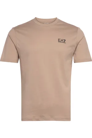 EA7 T-Shirt Tops T-Kortærmet Skjorte Beige