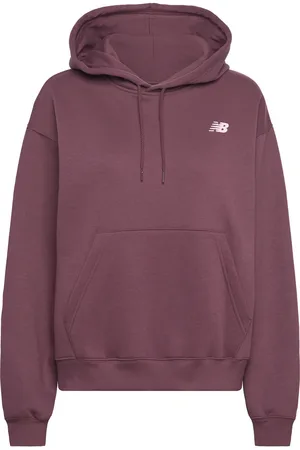 New Balance Athletics Club Oh Hoodie Sport Sport Clothing Sport Sweatshirts & Hoodies Sport Hoodies Burgundy