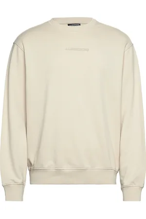 J Lindeberg Callan Crew Neck Tops Sweatshirts & Hoodies Sweatshirts Cream