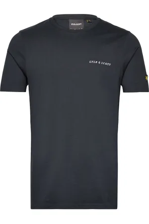Lyle & Scott Embroidered T-Shirt Tops T-Kortærmet Skjorte Navy