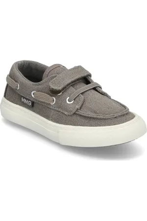 MANGO Velcro Nautical Sports Shoes Low-top Sneakers Grey
