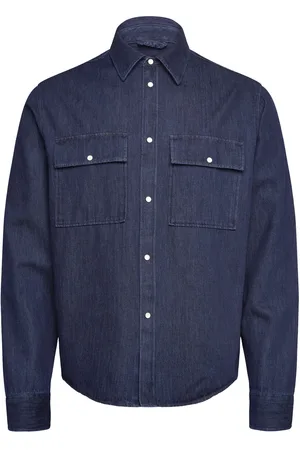 J Lindeberg Finnigan Denim Shirt Tops Shirts Denim Shirts Navy