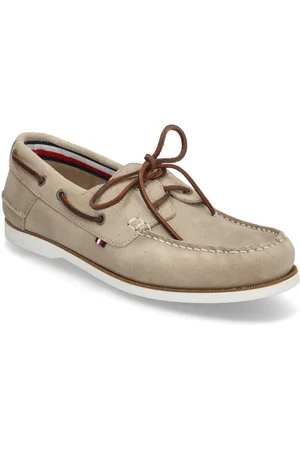 Tommy Hilfiger Th Boat Shoe Core Suede Sejlersko Sko Beige