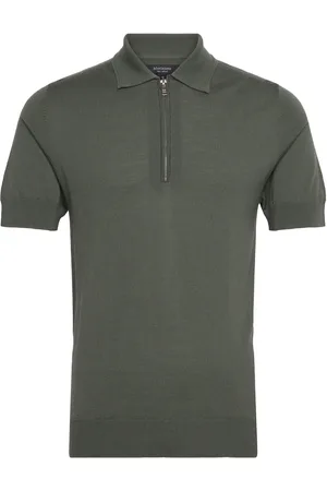Matinique Mapolo Knit Tops Knitwear Short Sleeve Knitted Polos Khaki Green