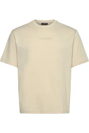 J Lindeberg Hale Heavy Logo T-Shirt Tops T-Kortærmet Skjorte Cream