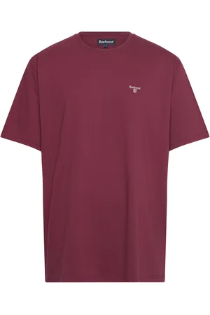 Barbour Ess Sports Tee Designers T-Kortærmet Skjorte Burgundy