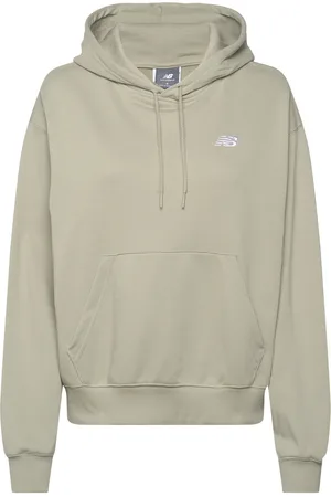 New Balance Sport Essentials French Terry Hoodie Sport Sweatshirts & Hoodies Hoodies Khaki Green