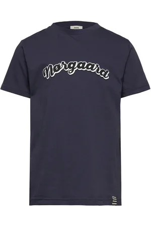 Mads Norgaard Printed Tee Thorlino Tee Tops T-Kortærmet Skjorte Navy