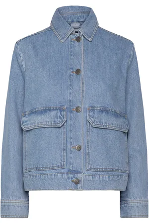 Lexington Short Denim Jacket Jakke Denimjakke Blue