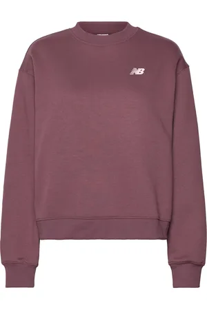 New Balance Athletics Club Crew Sport Sport Clothing Sport Sweatshirts & Hoodies Sport Sweatshirts Burgundy