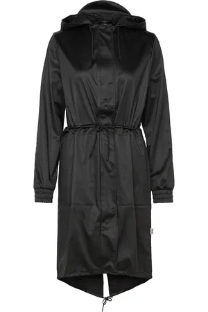Rains String W Parka W3 Outerwear Rainwear Rain Coats Black