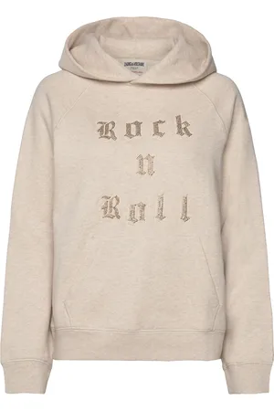 Zadig & Voltaire Georgy Mo Rock N Roll Emb Designers Sweatshirts & Hoodies Hoodies Beige
