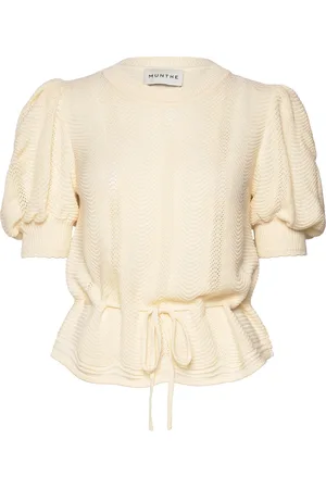 Munthe Felmine Tops Knitwear Jumpers Cream