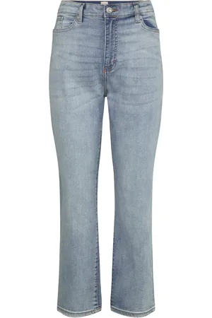 French Connection Stretch Cigarette Ankle Denim Bottoms Jeans Straight-regular Blue