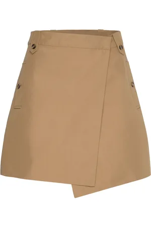 2nd Day 2Nd Sierron - Firm Cotton Designers Short Skirts Beige