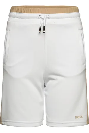 HUGO BOSS Short Bottoms Shorts Sweat Shorts White