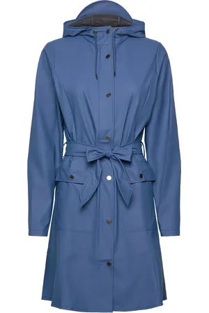 Rains Curve Jacket Outerwear Rainwear Rain Coats Blue
