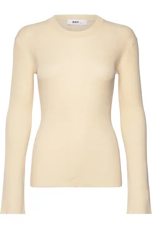 DAY Birger et Mikkelsen Teran - Cotton Base Designers T-shirts & Tops Long-sleeved Yellow