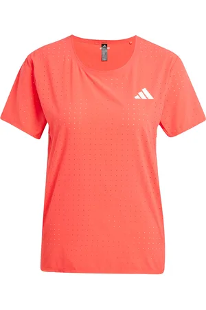 adidas Adizero Tee W Sport Sport Clothing Sports Tops & T-shirts Sport T-Skjorte Coral