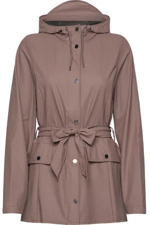 Rains Curve Jacket W3 Regntøj Brown