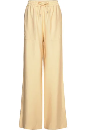 HUGO BOSS Talisia Bottoms Trousers Wide Leg Yellow