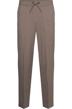 Lindbergh Relaxed Fit Pants Bottoms Trousers Casual Brown