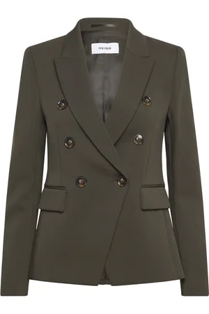 Reiss Priya Blazers Double Breasted Blazers Green