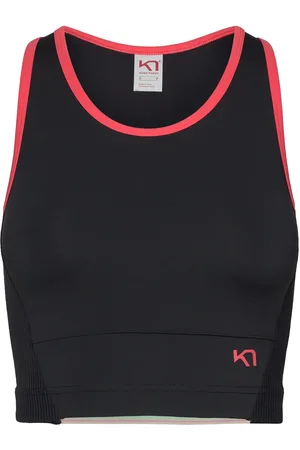 Kari Traa Linnea Sports Top Sport Women Sport Clothing Sports Tops & T-shirts Sport Crop Tops Sport Sleeveless Crop Tops Black