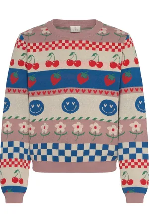 The New Tnniza Jacquard Pullover Tops Knitwear Pullovers Beige