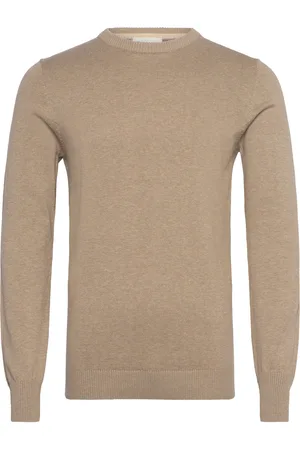 Bruun & Stengade Bs Jupiter Regular Fit Knitwear Tops Knitwear Round Necks Beige