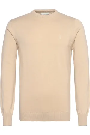 Bruun & Stengade Bs Jupiter Regular Fit Knitwear Tops Knitwear Round Necks Cream