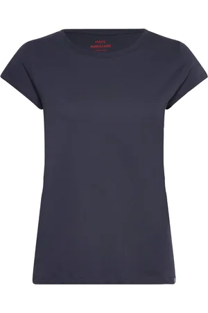 Mads Norgaard Organic Jersey Teasy Tee Fav Tops T-shirts & Tops Short-sleeved Navy