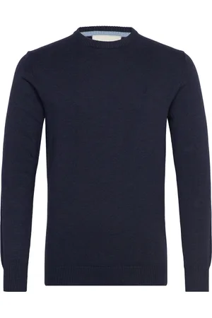 Bruun & Stengade Bs Jupiter Regular Fit Knitwear Tops Knitwear Round Necks Navy