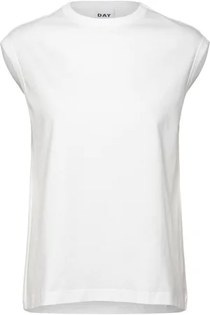 DAY Birger et Mikkelsen Pedro - Heavy Jersey Tops T-shirts & Tops Sleeveless White