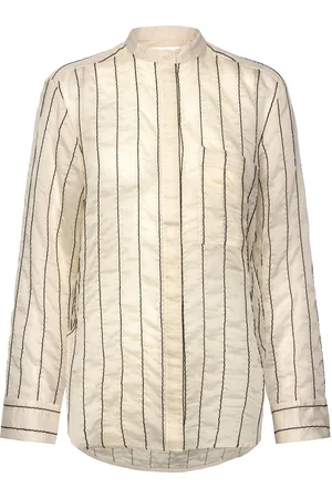 DAY Birger et Mikkelsen Yrsa - Sheer Stripe Tops Shirts Long-sleeved Cream