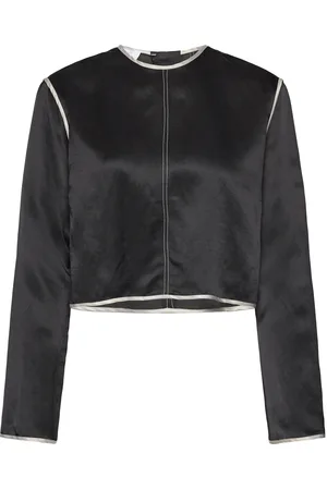 DAY Birger et Mikkelsen Baryl - High Shine Blend Tops Blouses Long-sleeved Black