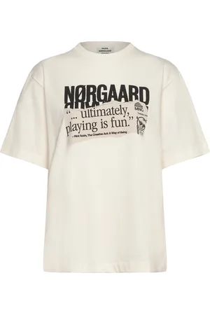 Mads Norgaard Soft Single Dassel Tee Tops T-shirts & Tops Short-sleeved Cream