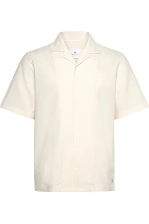 Matinique Maklampo 73 Tops Shirts Short-sleeved Shirts Cream