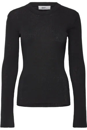 DAY Birger et Mikkelsen Teran - Cotton Base Designers T-shirts & Tops Long-sleeved Black