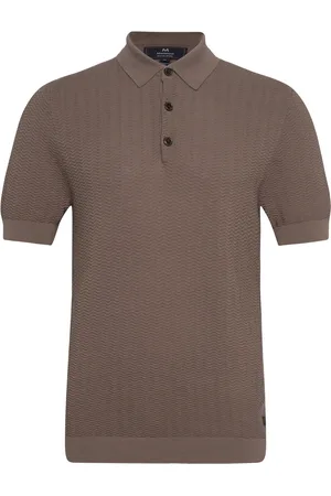 Matinique Mapolo Bb Knit Heritage Tops Knitwear Short Sleeve Knitted Polos Brown