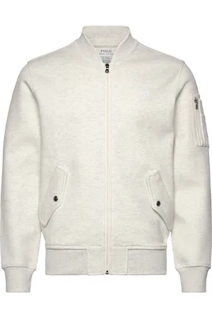 Ralph Lauren Double-Knit Bomber Jacket Bomberjakke Jakke Grey