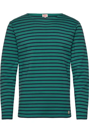 Armor.lux Breton Striped Shirt Héritage Designers T-Langærmet Skjorte Green