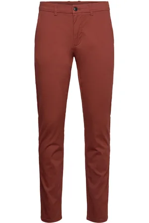 Lindbergh Superflex Chino Pants Bottoms Trousers Chinos Burgundy